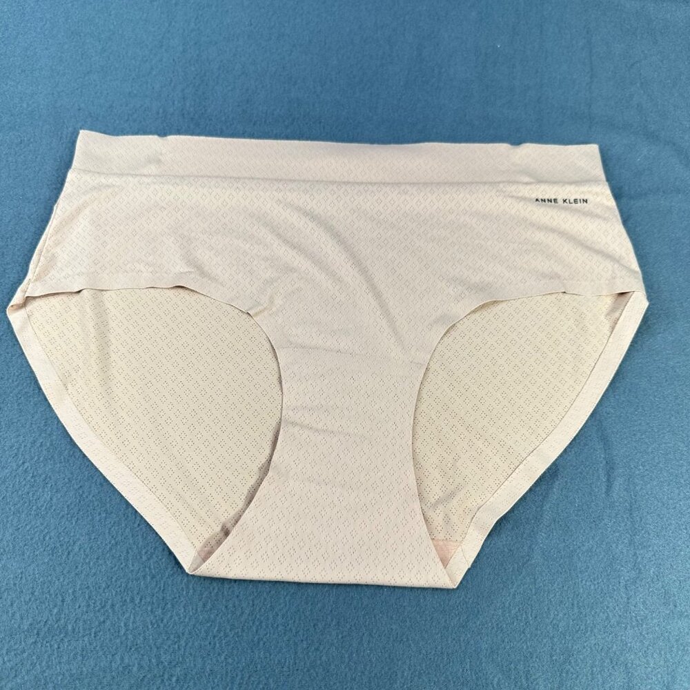 Anne Klein Women's Size Large Panty Brief High Waist Beige New Without Tags